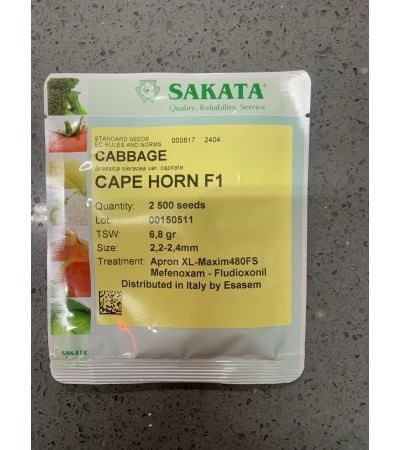 Semi di Cavolo Cappuccio Bianco CAPE HORN F1 - Sakata