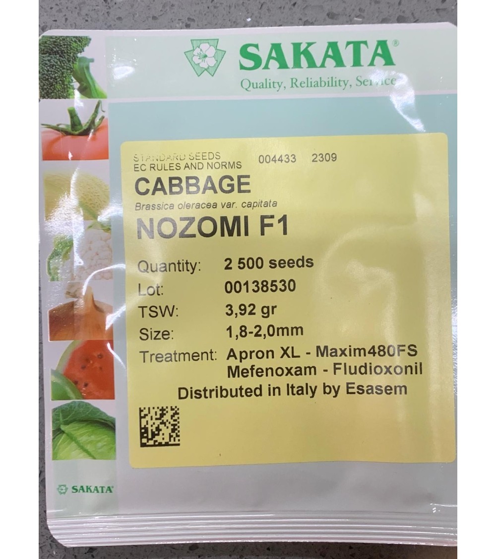 Semi di Cavolo Cappuccio Bianco NOZOMI F1 - Sakata