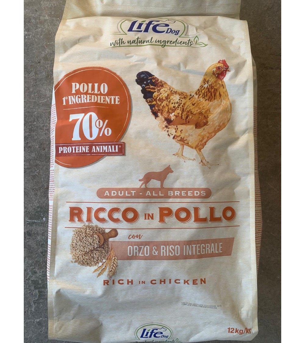 Life Dog - Adult - Ricco in Pollo- 12 kg