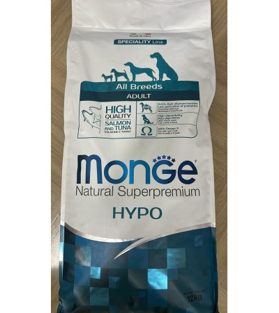 Monge Natural Superpremium All Breeds - Adult - Salmone e Tonno - Hypo - 12Kg