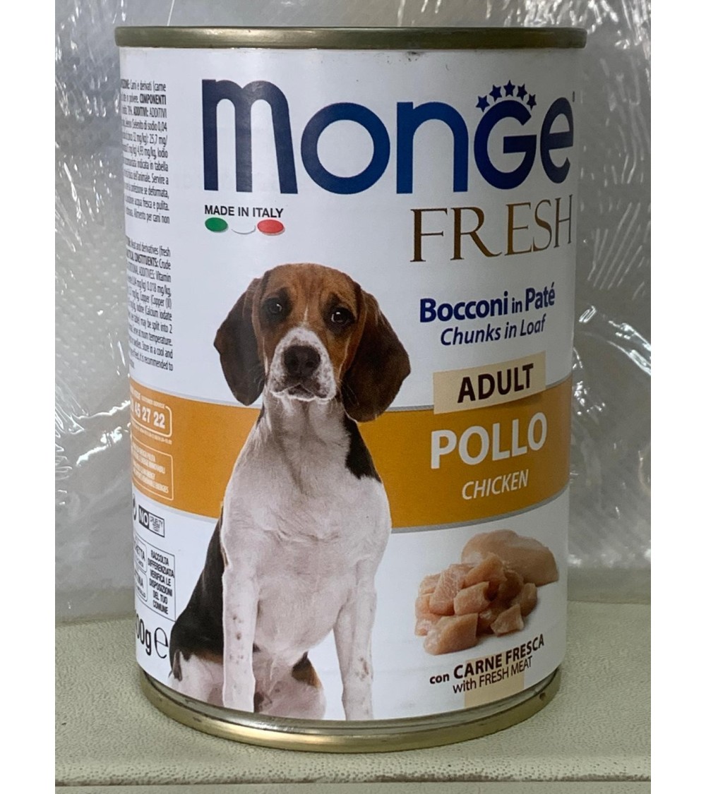 Monge Fresh Bocconi in Paté con Pollo – Adult