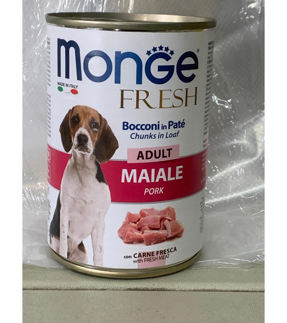 Monge Fresh Bocconi in Paté con Maiale – Adult
